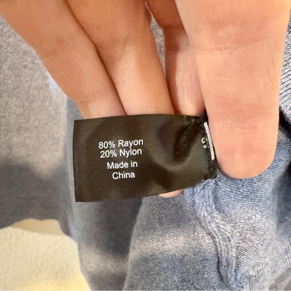 Lane Bryant Cottagecore Cropped Shrug Cardigan Ruffle Sleeve Blue 22/24 - Picture 6 of 8